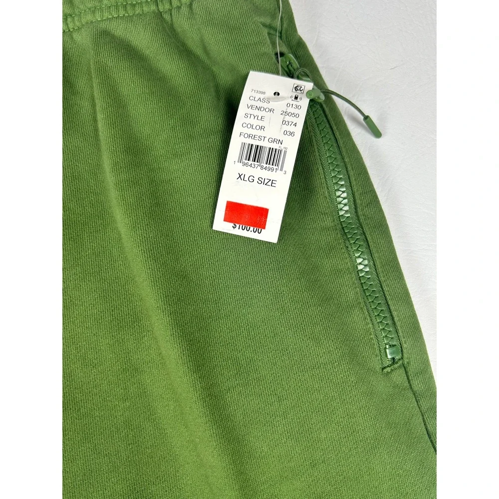 PacSun Studio Mens Joggers Size XL Forest Green Premium Sweatpants NWT Casual